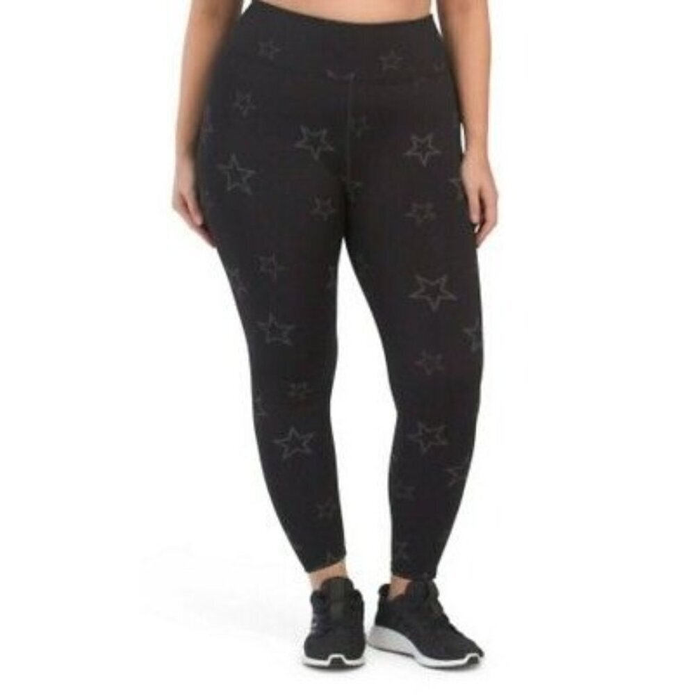 Gap Fit Black Star Print Women's XL Leggings